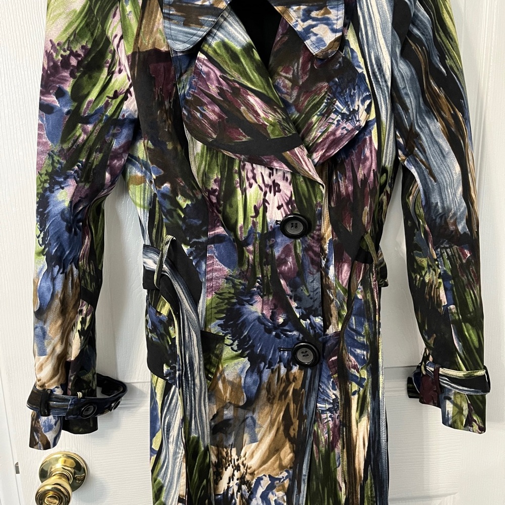 Alberto Makali Multicolor Trench Coat
